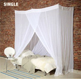 Square Mosquito Cotton Net Single