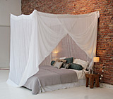 Moustiquaire de lit rectangulaire en coton