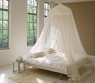BEAUTIFUL HANGING 4 SIDED BED MOSQUITO NET FOR ELEGANT TOUCH ALL BED SIZES BLACK 